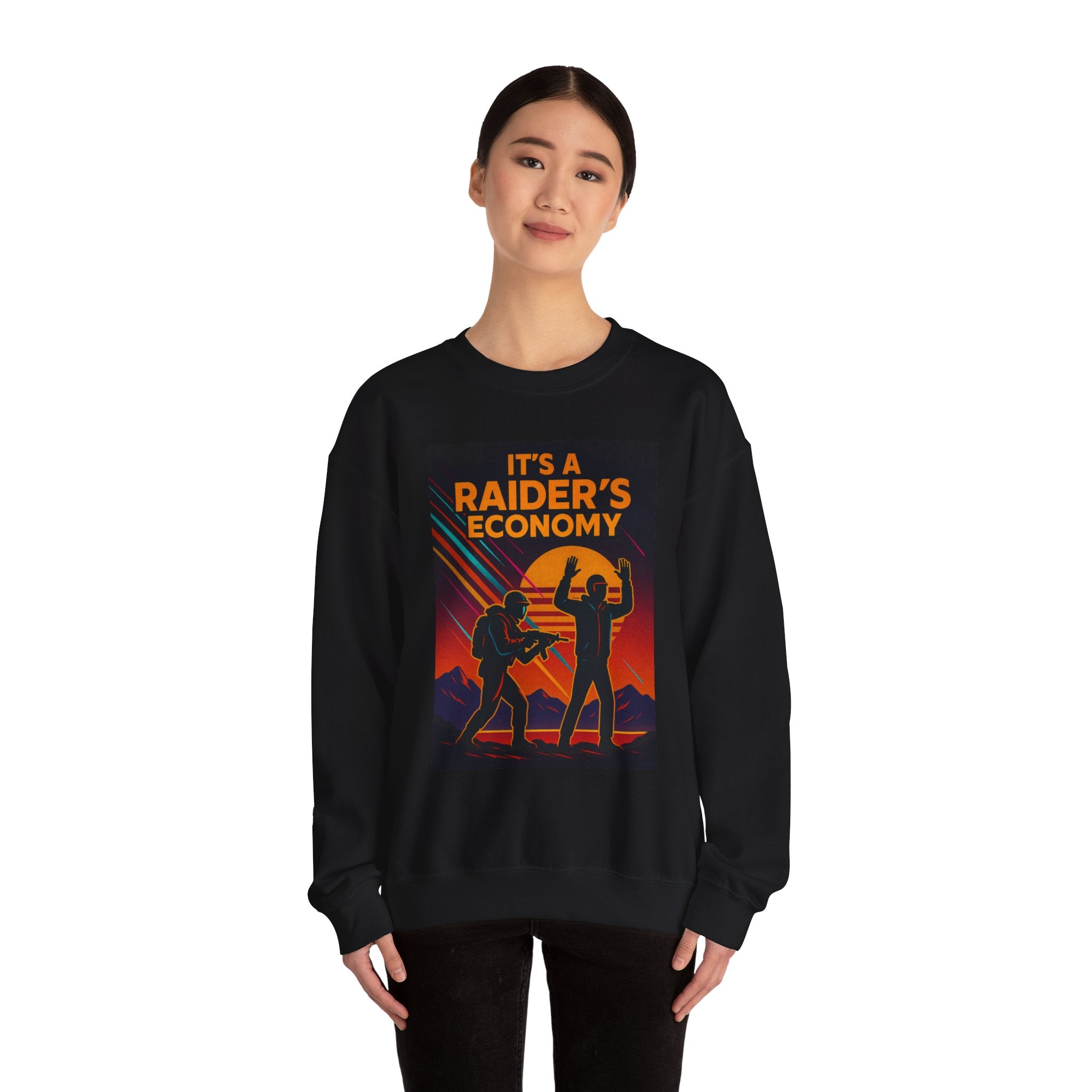 Retro Futuristic Raider Sweatshirt