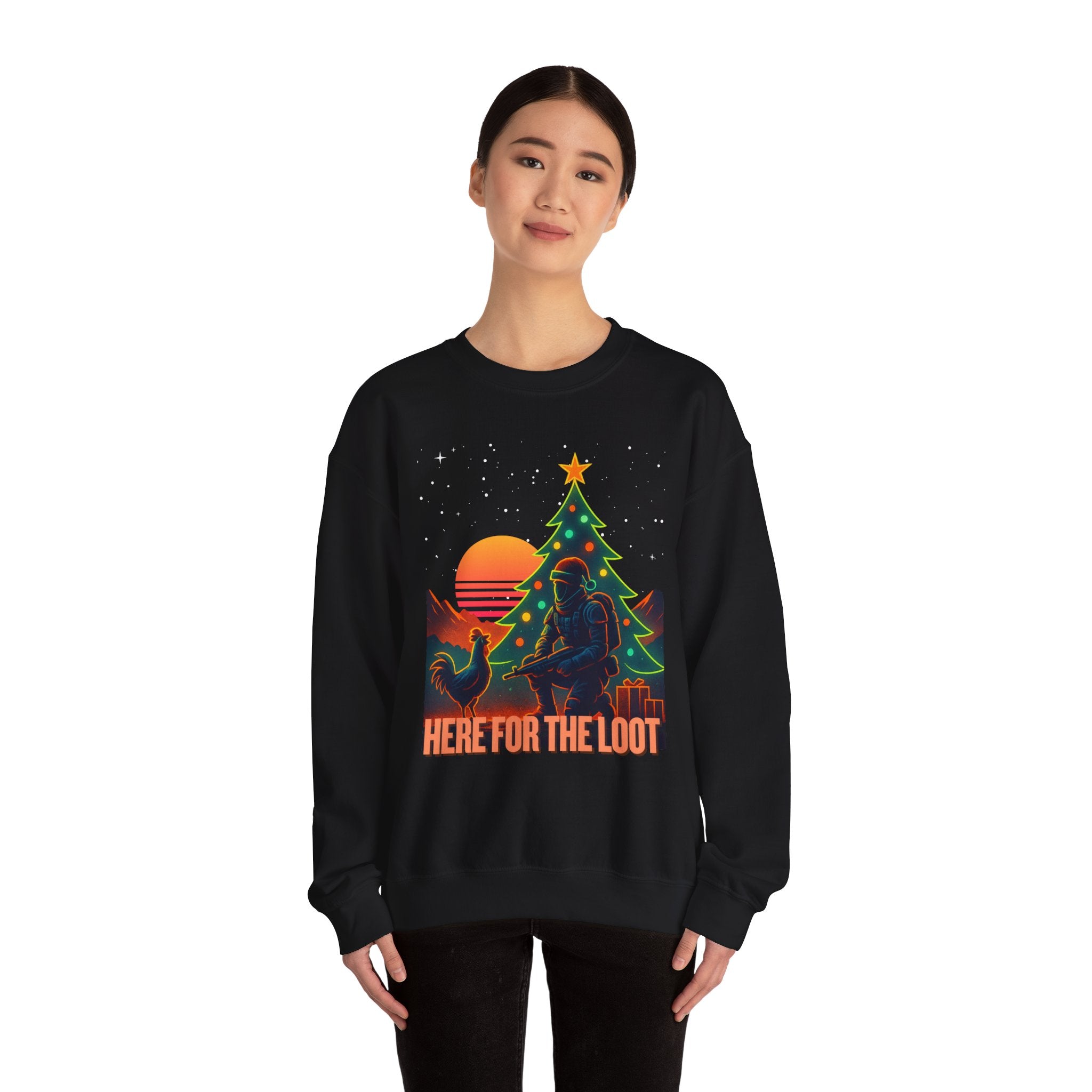 Here for the Loot - Christmas Sweatshirt