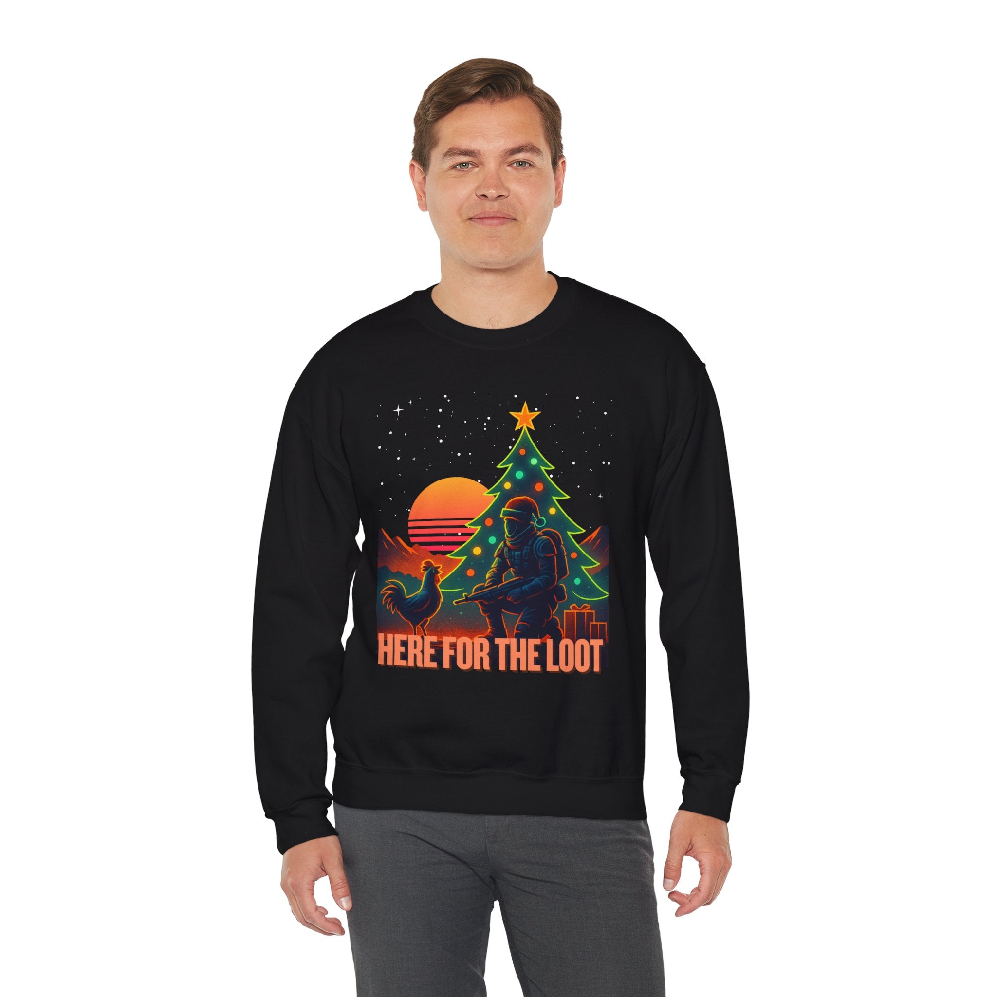 Here for the Loot - Christmas Sweatshirt