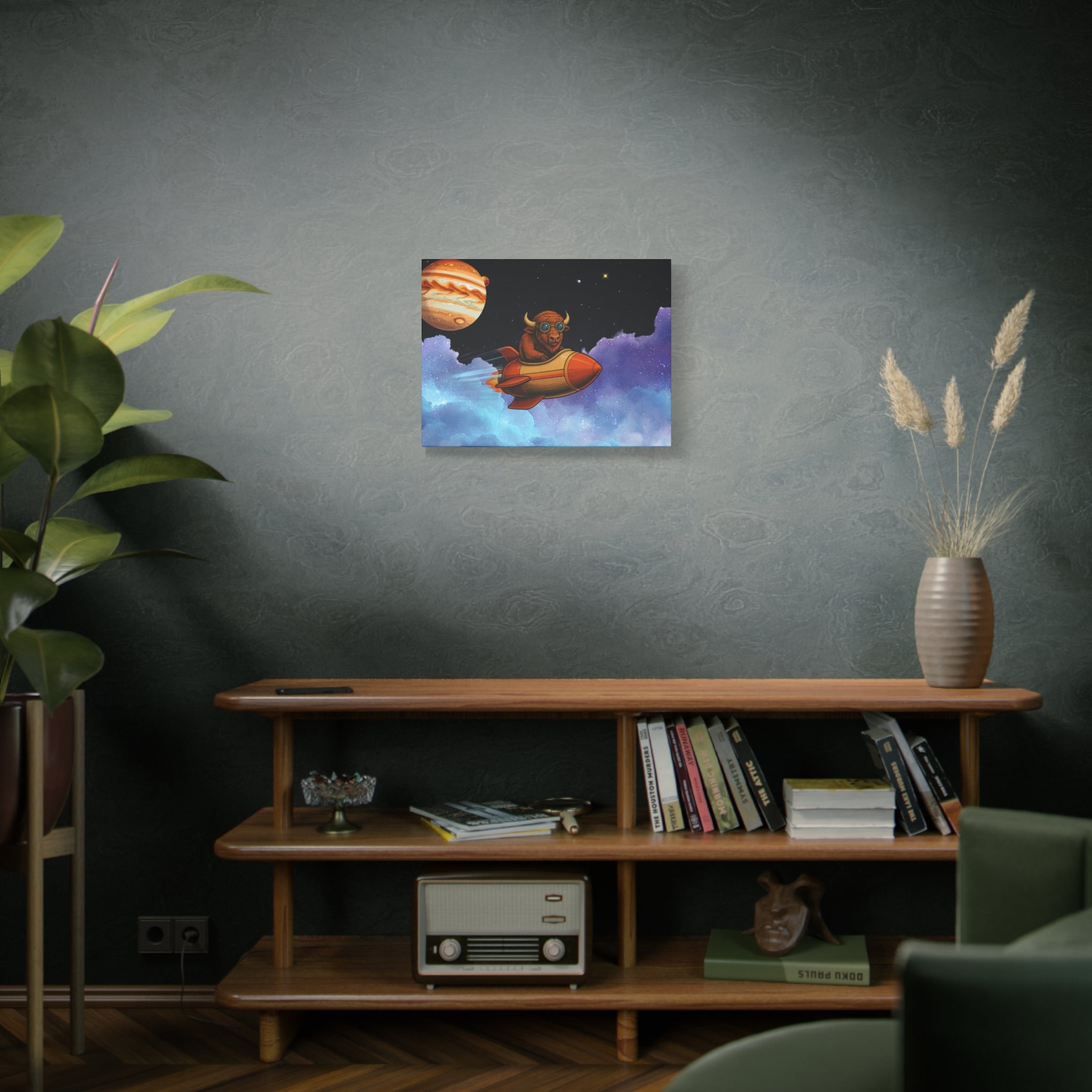 Drowzy Buffalo - Canvas Wall Art