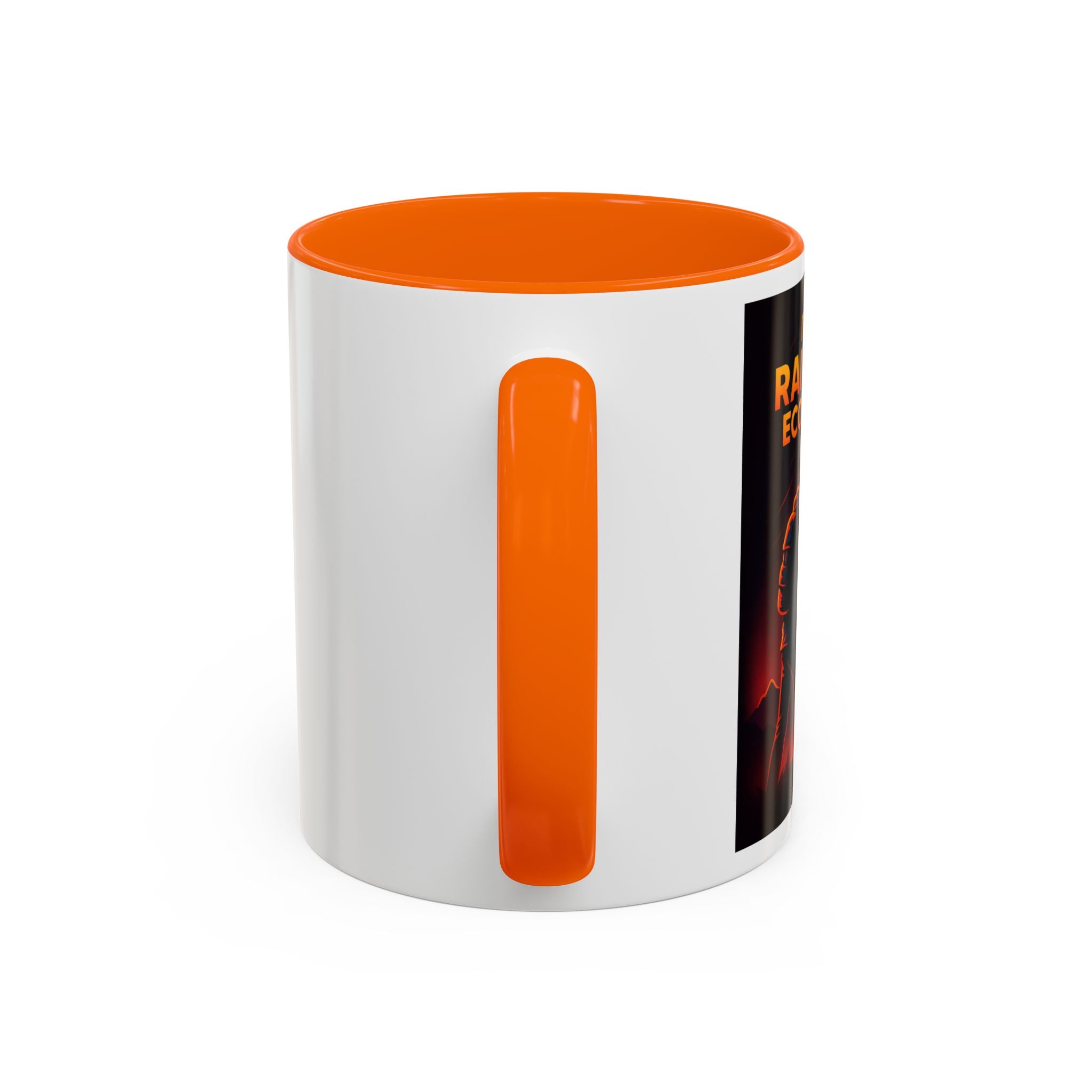 Graphic Coffee Mug - Retro Futuristic Raider Design (11oz)